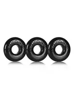 Oxballs Ringer Cock Rings 3-Pack Black