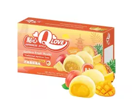 Mini mochi sausainiai QLove Golden Fruit, 80 g