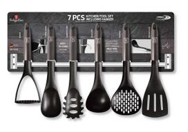 Virtuvės reikmenų rinkinys Berlinger Haus Carbon Pro BH-6330, 32 cm, juoda sp./pilka sp., 6 vnt.