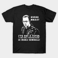 Men Black Print T-shirt More Cowbell No-Cut Transfer Paper Print Cotton Tshirt L juoda