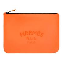 Hermes Neobain 28 reljefinis logotipas nailoninė delninė vidutinio dydžio moteriška delninė oranžinė H104312M03 Box Included