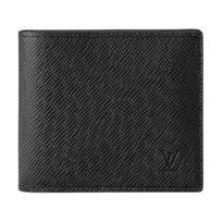 Louis Vuitton Amerigo Odinė Piniginė Vyriškos Piniginės Juoda M62045 Gift Set(Basic Set+Box+Shopping Bag)
