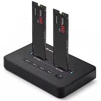 Qoltec M.2 NVMe SSD docking station PCIe USB C DUAL 52366