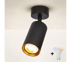 Brilagi - Dimeriuojamas LED taškinis šviestuvas SELE 1xGU10/4,8W/230V juoda/auksinė