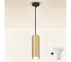 BRILAGI - LED dimeriuojamas pakabinamas šviestuvas su kabeliu SELE 1xGU10/4,8W/230V juodas/auksinis