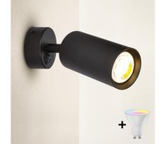 Brilagi - Dimeriuojamas LED sieninis taškinis šviestuvas SELE 1xGU10/4,8W/230V juodas