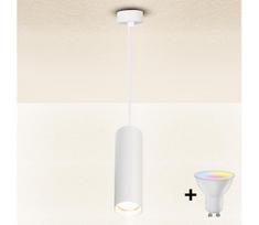 Brilagi - LED dimeriuojamas pakabinamas šviestuvas ant laido SELE 1xGU10/4,8W/230V balta