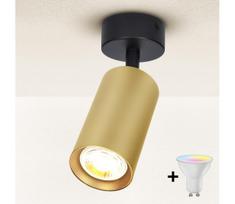 Brilagi - reguliuojamas LED taškinis šviestuvas SELE GOLDEN 1xGU10/4,8W/230V juodas/auksinis