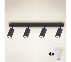 Brilagi - LED RGBW dimeriuojamas taškinis šviestuvas SELE 4xGU10/4,8W/230V antracitas