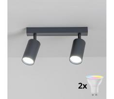 Brilagi - LED RGBW dimeriuojamas taškinis šviestuvas SELE 2xGU10/4,8W/230V antracitas