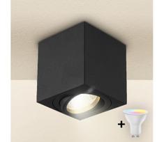 Brilagi - LED RGBW dimeriuojamas taškinis šviestuvas MIA 1xGU10/4,8W/230V 84x80 mm juodas