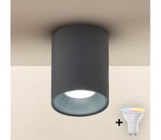 Brilagi - LED RGBW reguliuojamas taškinis šviestuvas TRINE 1xGU10/4,8W/230V antracitas