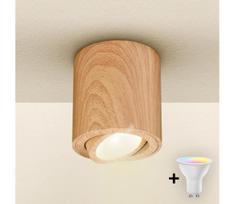 Brilagi - LED RGBW reguliuojamas taškinis šviestuvas MIA 1xGU10/4,8W/230V 84x80 mm rudas