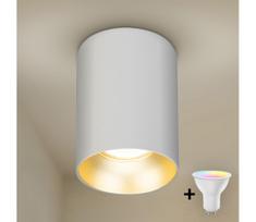 Brilagi - LED RGBW reguliuojamas taškinis šviestuvas TRINE 1xGU10/4,8W/230V balta/auksinė