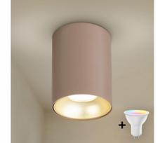 Brilagi - reguliuojamas LED RGBW taškinis šviestuvas TRINE 1xGU10/4,8W/230V smėlinis/auksinis