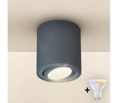 Brilagi - LED RGBW su dimeriu taškinis šviestuvas MIA 1xGU10/4,8W/230V 84x80 mm antracitas