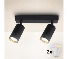 Brilagi - LED RGBW dimeriuojamas taškinis šviestuvas SELE MODERN 2xGU10/4,8W/230V juodas