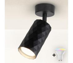 Brilagi - LED RGBW reguliuojamas taškinis šviestuvas SELE DIAMANT 1xGU10/4,8W/230V juodas