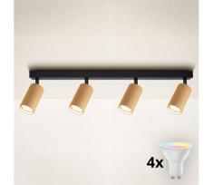 Brilagi - LED RGBW dimeriuojamas taškinis šviestuvas SELE MODERN 4xGU10/4,8W/230V auksinis