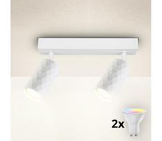 Brilagi - LED RGBW reguliuojamas taškinis šviestuvas SELE DIAMANT 2xGU10/4,8W/230V balta