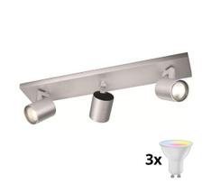 Philips 53093/48/12 - LED RGBW reguliuojamas taškinis šviestuvas RUNNER 3xGU10/4,8W/230V chromuotas, su nuotoliniu pulteliu
