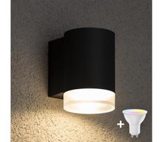 Brilagi - LED RGBW lauko sieninis šviestuvas MATERA 1xGU10/4,8W/230V juodas IP54