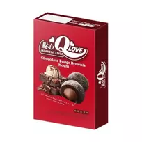 Mochi sausainiai Qlove Deluxe, šokoladinio brownie skonio, 180 g