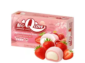 Mini mochi QLove sakurų ir braškių skonio, 80 g