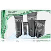 Clinique Great Skin Essentials veido priežiūros rinkinys vyrams (200 ml. prausiklis + 100 ml. šveitiklis + 100 ml. losjonas + 15 ml. kremas) - Rinkinys