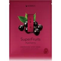 Korika Superfruits Acai Berry Energising lakštinė veido kaukė - 25 g.