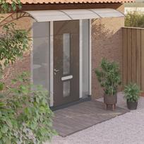 Stogelis durims pilkos spalvos 300x75cm polikarbonatas