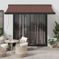 Automatinė ištraukiama markizė rudos spalvos 350x250cm