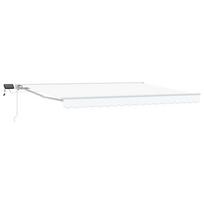 Rankinis markizės rėmas su LED Baltas 5 x 3 m