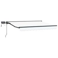Rankinis markizės rėmas su LED Balta ir antracito 3 x 2 m