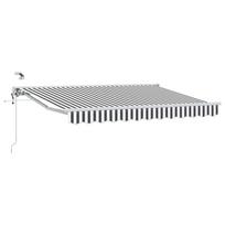 Elektrinė ištraukiama pavėsinė Antracito ir baltos 25 x 2 m