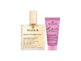 Nuxe Huile Prodigieuse Multi Purpose Dry Oil Face, Body, Hair Kūno aliejus Huile Prodigieuse 100ml/Shampoo 30ml kūno aliejus