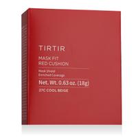 TIRTIR Mask Fit Red Cushion Makiažo pagrindas 27C Cool Beige korėjietiškas makiažo pagrindas