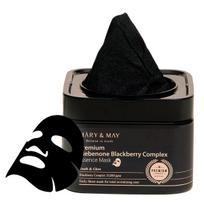 MARY & MAY Premium Idebenone Blackberry Complex Multi-Purpose Face Mask (Essence Mask) 20 pcs korėjietiška lakštinė veido kaukė Moterims