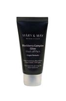 MARY & MAY Face mask Blackberry Complex Glow Wash Off Pack 30ml korėjietiška molio kaukė veidui Moterims