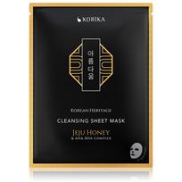 KORIKA Cleansing sheet mask with Jeju honey and AHA, BHA complex Korean Heritage (Cleansing Sheet Mask) 25 g 25ml valomoji veido kaukė Moterims