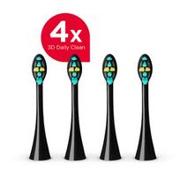 Concept "v" design Replacement head 3D Daily Clean black ZK0071 ultragarsinis dantų šepetėlis Unisex
