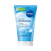Nivea Cleansing face gel for normal and combination skin (Refreshing Wash Gel) 150 ml 150ml veido prausiklis