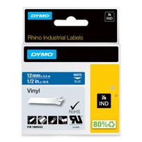 DYMO Rhino Vinilinė Juostelė 12mm x 5.5m / baltas ant mėlynos (1805243)
