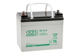 Akumuliatorius SSB SBL 36-12i 12V 36Ah AGM nereikalaujantis priežiūros