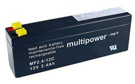 Akumuliatorius Multipower MP2.4-12C 12 V 2,4 Ah AGM, nereikalaujantis priežiūros, skirtas cikliniam darbui