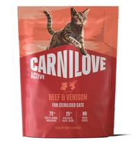CARNILOVE ACTIVE Cat Beef & Venison Sterilised sausas pašaras katėms, 2 kg