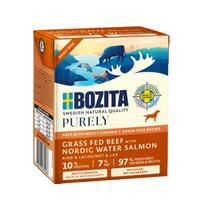 Bozita Grynai šuo paštetas su jautiena ir lašiša GF 370 g, 6 vnt.