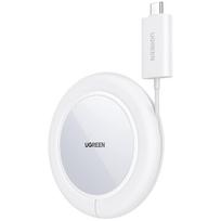 Ugreen CD245 40123 wireless Qi / MagSafe charger 15W with USB-C kabelis – baltos spalvos
