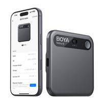BOYA Notra Voice Recorder with AI Transcription – juodos spalvos