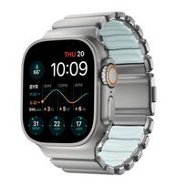 Nomad Stratos apyrankė Natural Titanium Icy Blue Glow FKM AW 45/46/49mm